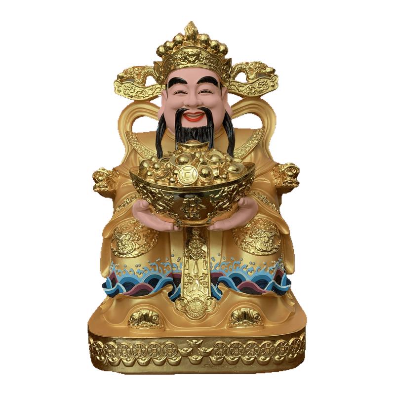 财神爷佛像招财家用摆件供奉树脂装饰摆件