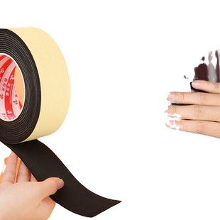 防风胶带强力单面防震缓冲加厚黑色泡沫密封条门框窗户缝隔音防漏风保暖挡风神器冬天抗冻防寒防水无痕海绵胶