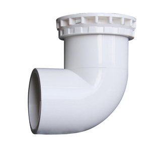 鱼缸弯排PVC管件90度 强排水弯头平底排水上下水管接头放水配件白