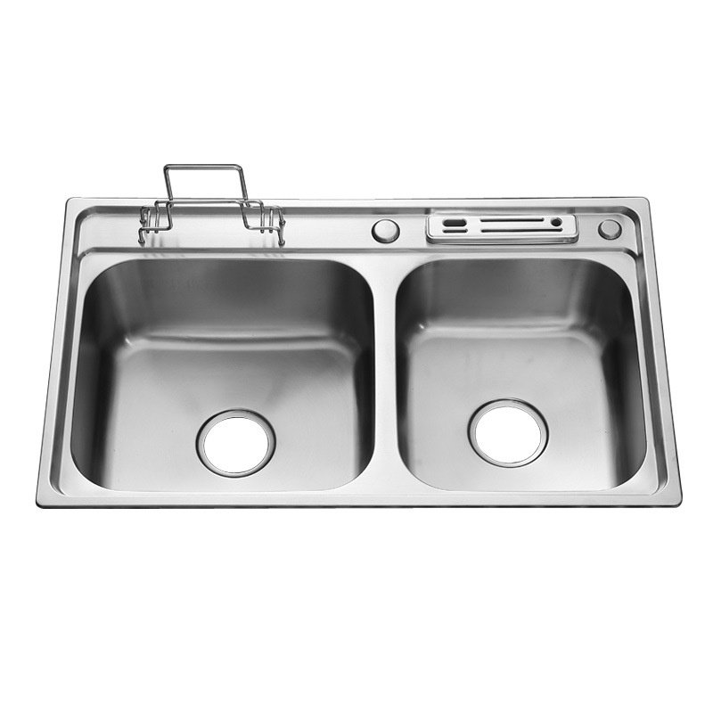 厂家直销多功能304不锈钢水槽双槽 厨房洗菜盆带刀架洗碗池8048L,家装主材,水槽单品,淘宝优惠券,粉丝福利购,淘宝优惠卷