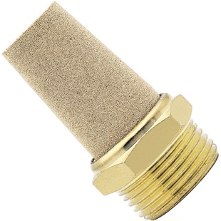 气动电磁阀铜消声器BSL-01/02/03/04分平头可调节流PSL塑料消音器