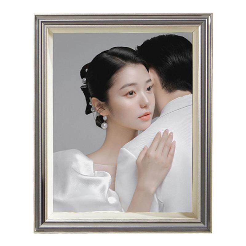 相框摆台照片定制高级感结婚纱照全家福打印照片加水晶相框拾时纪