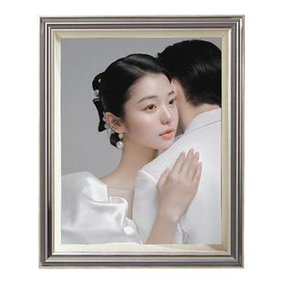 相框摆台照片定制高级感结婚纱照全家福打印照片加水晶相框拾时纪