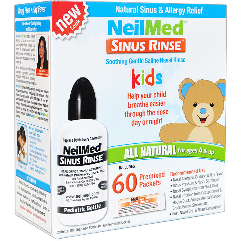 NeilMed儿童洗鼻器专用洗鼻海盐