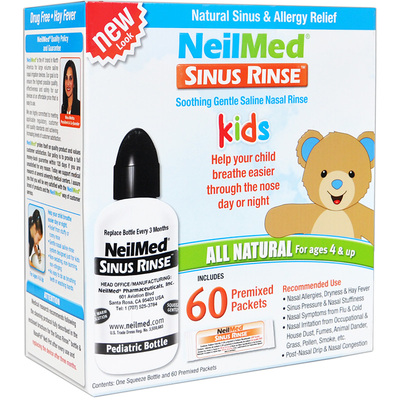 NeilMed儿童洗鼻器专用洗鼻海盐