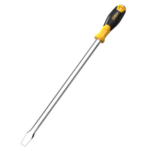 得力工具穿心螺丝刀可敲击十字一字改锥工具平口梅花起子超硬大号