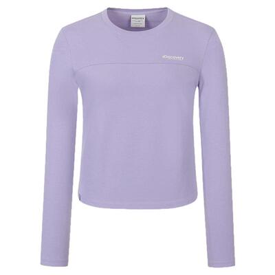 Discovery探索山系户外防晒修身短款长袖T恤女款26春季新品RL42
