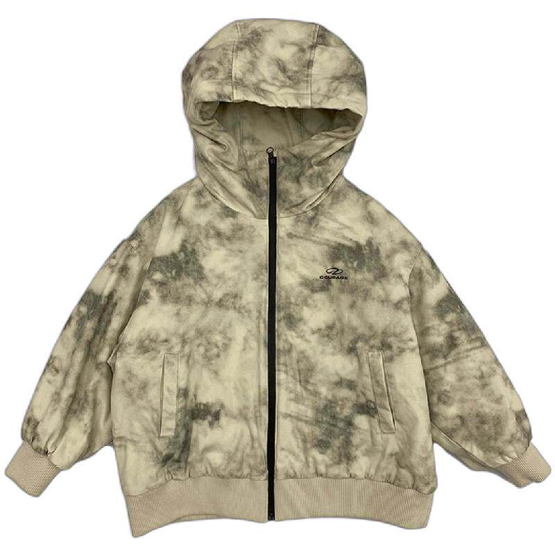 edo一度童装秋户外连帽卫衣棉服