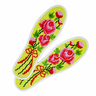 十字绣鞋垫半成品鞋垫2025年新款手工自己绣全棉中格男士透气吸汗