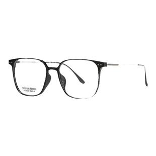 帕莎文艺黑框眼镜架钛腿学生素颜百搭男女防蓝光可配近视PT75020