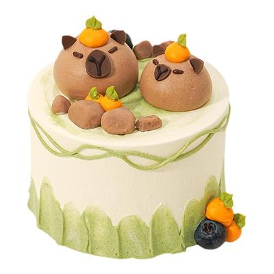 派悦坊儿童水豚卡皮巴拉小生日蛋糕迷你芋泥豆乳同城配送北京上海