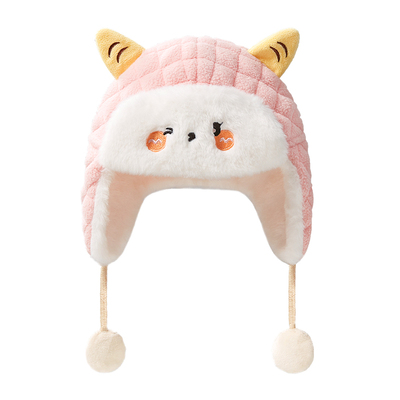 婴儿雷锋帽子秋冬季宝宝护耳帽