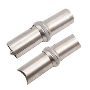 大门拉手脚加厚304不锈钢圆管方管实木拉手配件玻璃门把手固定脚