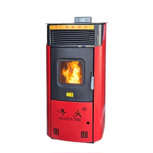 生物质颗粒取暖炉家用室内养殖无烟水暖带地暖气片冬火采暖