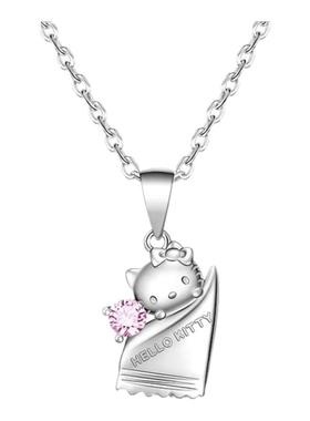 Tidecolor925纯银凯蒂猫项链