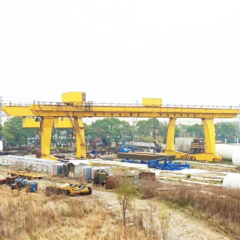 龙门吊 包箱式加厚板材16吨32吨单梁门式起重机 上包下花龙门吊