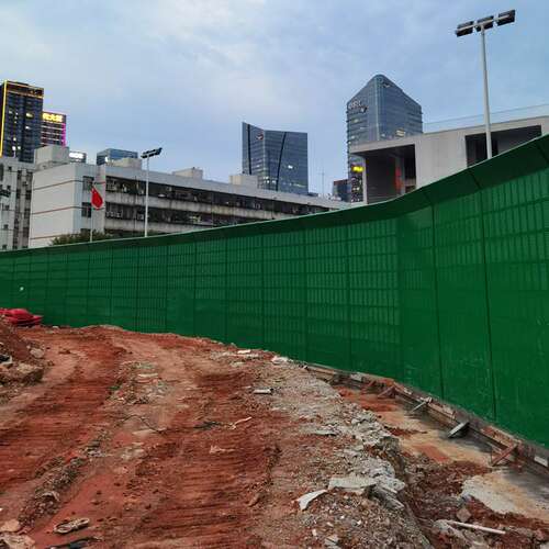 施工工地声屏障围挡马路路边学校隔音板工业区电厂厂界围墙隔音墙