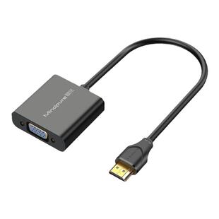 匠视 hdmi转vga转换器hami带音频视接口hdim笔记本电脑台式机顶盒看电视投影仪显示器屏vja接头高清vda连接线