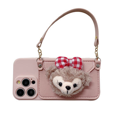 卡通雪梨公仔零钱包斜跨手机壳