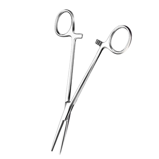 不锈钢取钩钳弯头摘钩器钓鱼加长弯嘴止血钳摘鱼钩钳子镊子脱钩器