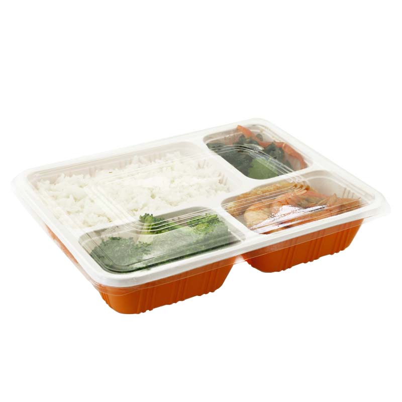 一次性餐盒长方形四五多分格饭盒