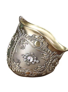 垃圾桶金属合金收纳欧式桌面时尚