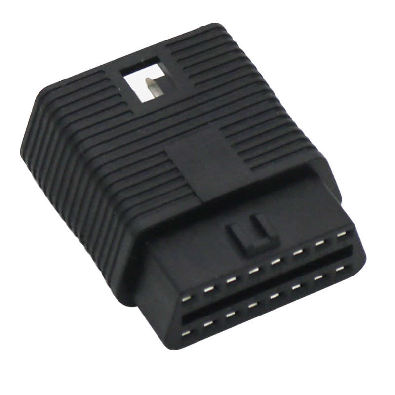 鹿途汽车检测仪插头 行车电脑OBD2延长线公转母16P全通电转接头