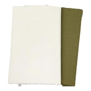 日本进口清原棉麻布料纯色包桌布布艺连衣裙手工透气柔软服装面料