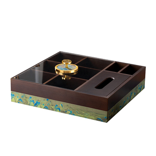 中式干果盒家用2026新款客厅糖果茶几实木坚果零食摆放盘轻奢高档