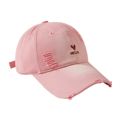 韩系显脸小大头围鸭舌帽宽帽檐