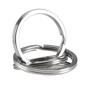 钥匙圈环304不锈钢扁圈铁圈圆形加厚配件钥匙圆环简易配件大小圈