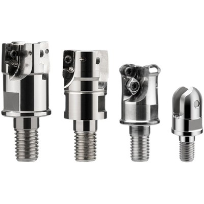 分体式BAP300RBAP400R锁牙式铣刀头1604数控抗震刀杆1135螺纹刀头