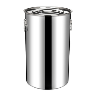 食品接触无磁不锈钢储水桶手提式大容量家用带盖油桶304升商用桶