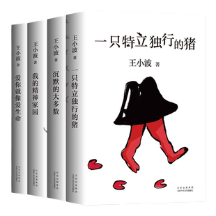 【盒装赠笔记本】王小波杂文套装 一只特立独行的猪 沉默的大多数 我的精神家园 爱你就像爱生命黄金时代李银河审定 新经典 图书