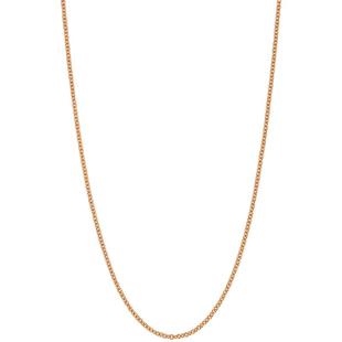 PROMESSA周生生珠宝首饰18K玫瑰金项链百搭素链 锁骨链 87855N