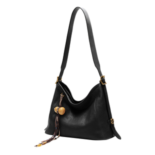 【徐艺洋同款】直见一撇hobo小号风骨植鞣小牛皮单肩斜挎秋季女包