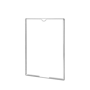 双层亚克力插槽a4卡槽有机塑料展示盒子234567寸标签插纸盒定制