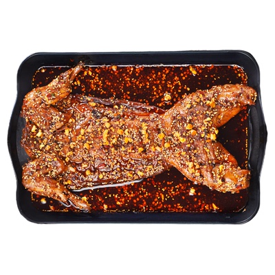 四川双流老妈兔头一整只手撕麻辣