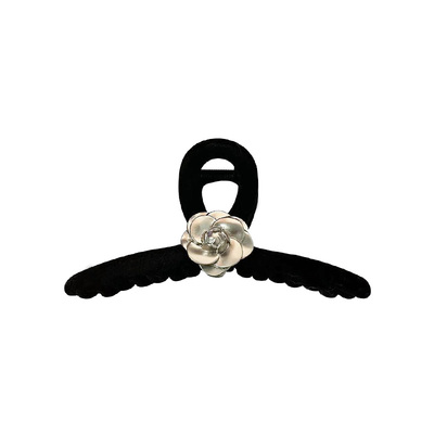 高级水泥灰~山茶花精致丝绒发抓