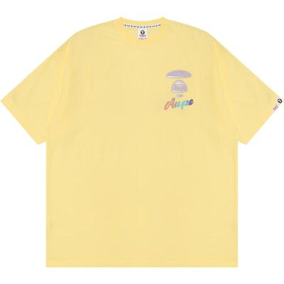 Aape渐变字母休闲宽松短袖T恤