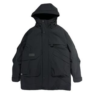 冬季中长款羽绒服男潮流青年白鸭绒冲锋衣可脱卸羽绒内胆保暖外套