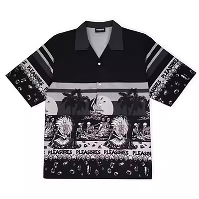 沙滩印花设计舒适休闲短袖