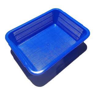 方筛漏水篮塑料收纳篮长方形篮子加厚淘米沥水篮商用筐子小孔加密