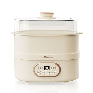 小熊电蒸锅上蒸下炖蒸煮一体锅多功能家用电炖盅双层小型早餐机