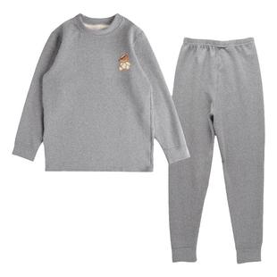 儿童保暖内衣套装大童小孩女童冬季德暖绒睡衣双面绒男童秋衣秋裤