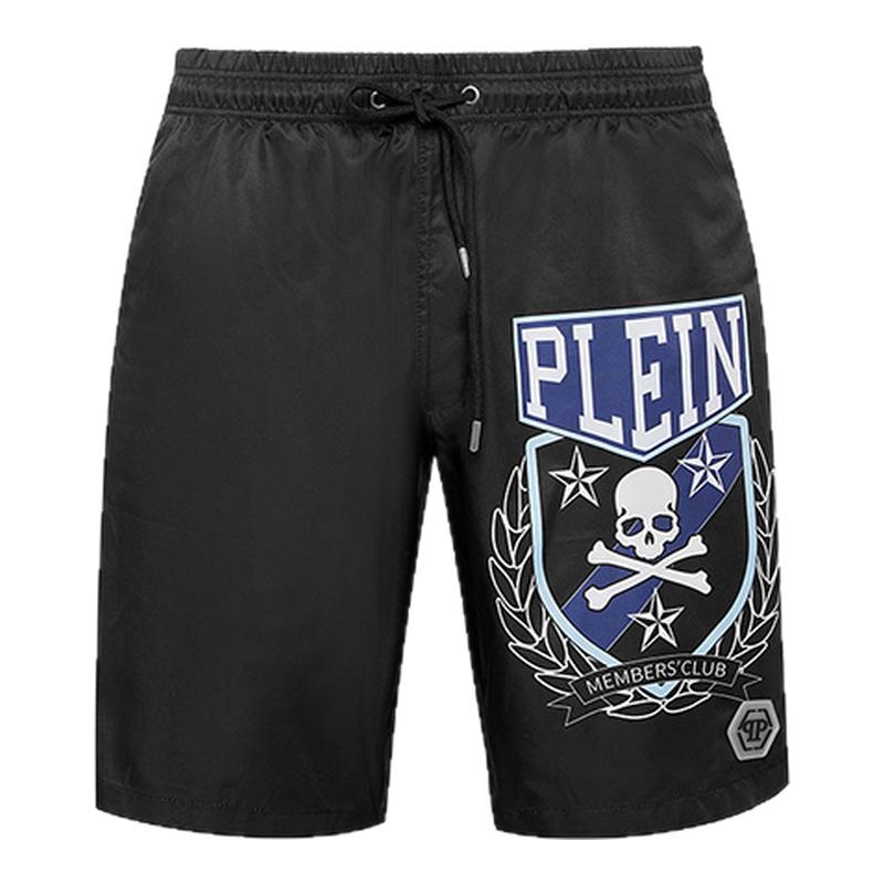 PHILIPP PLEIN 男士骷髅头印花休闲运动短裤2026夏季户外简约柔软