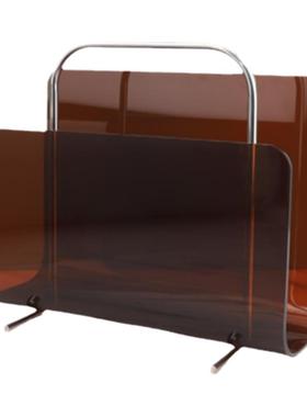 简约亚克力手提杂志架摆件装饰品