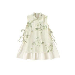 女童裙子夏薄款唐装儿童连衣裙新中式旗袍裙2026新款汉服裙夏装