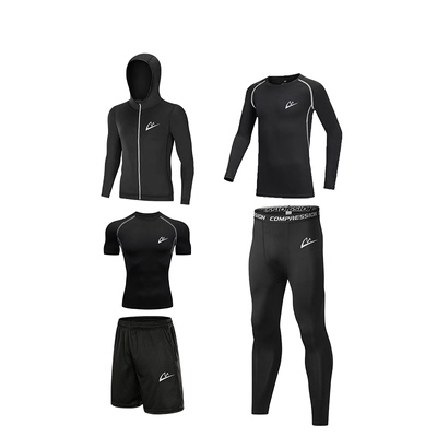 音速猫田径运动跑步五件套训练服