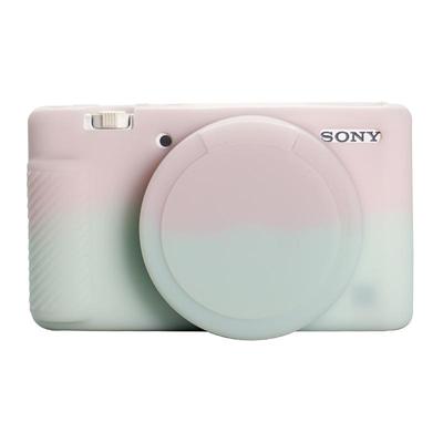 适用索尼zv1保护套微单zve10二代相机包ZV1F硅胶套可爱ZV1M2腕带